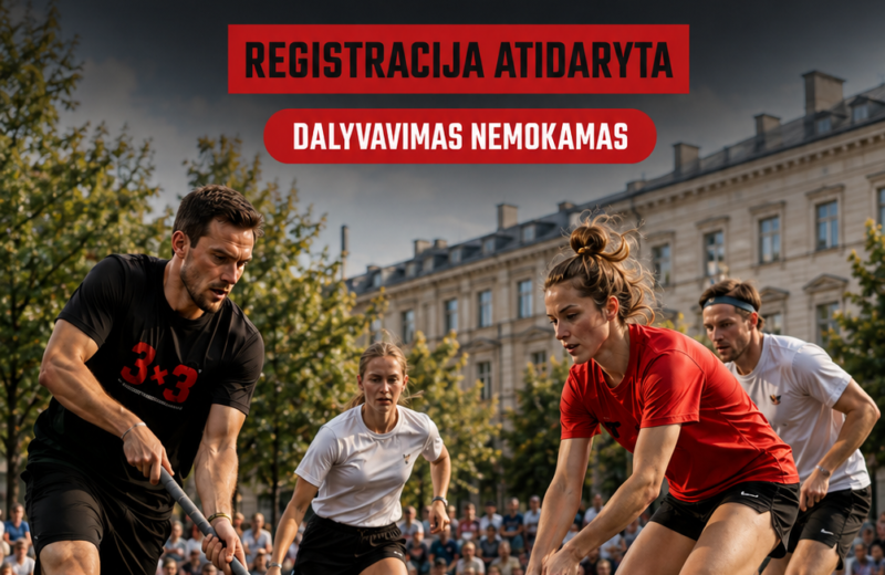 Floorball 3×3 turnyras Vilniaus sporto festivalyje 2026